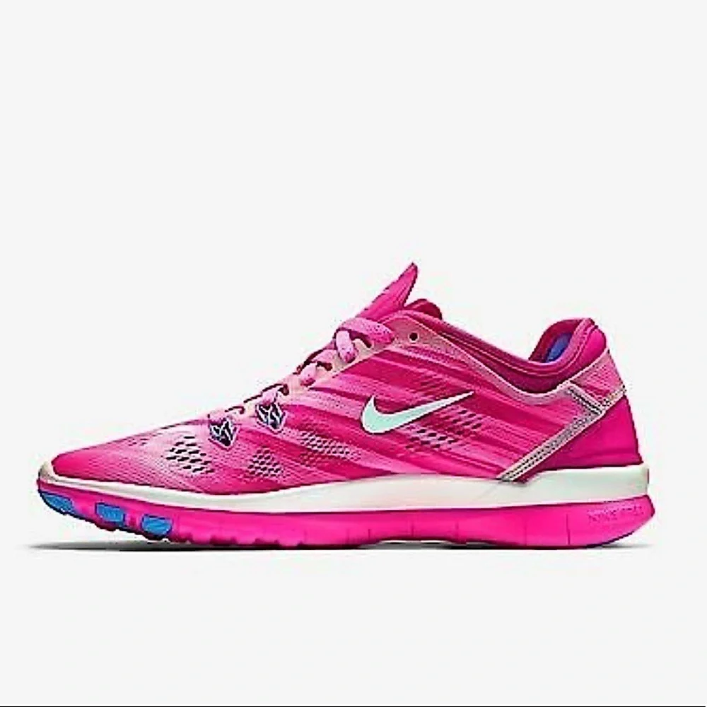 NIKE Women's Free 5.0 TR Fit 5 Print pink Shoes sneakers size 6